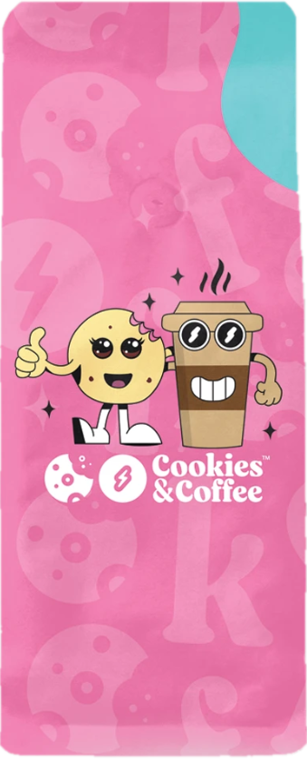 Cookies and Coffee bag, pink