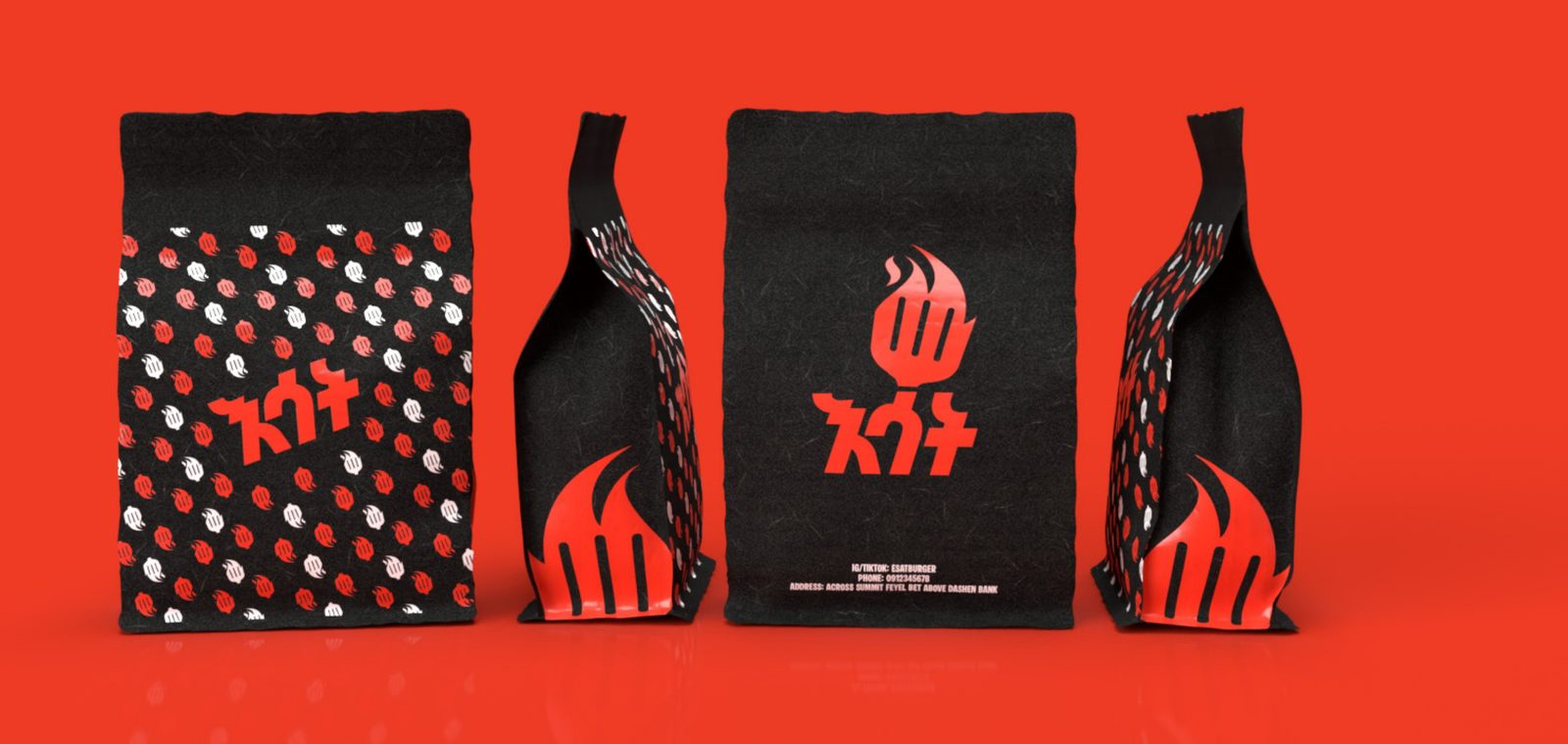 Isat burger packaging