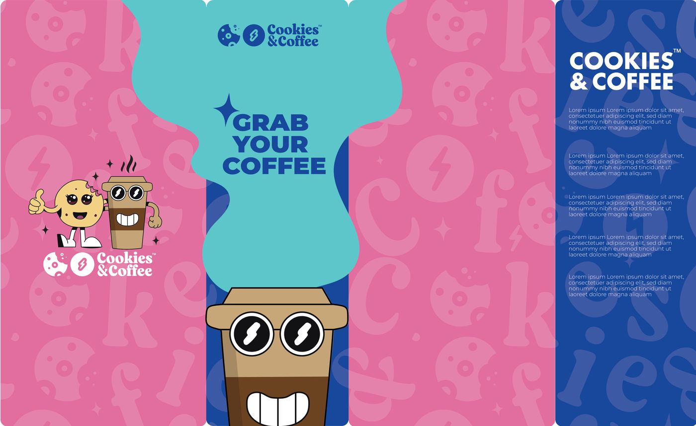 Cookies and Coffee packaging