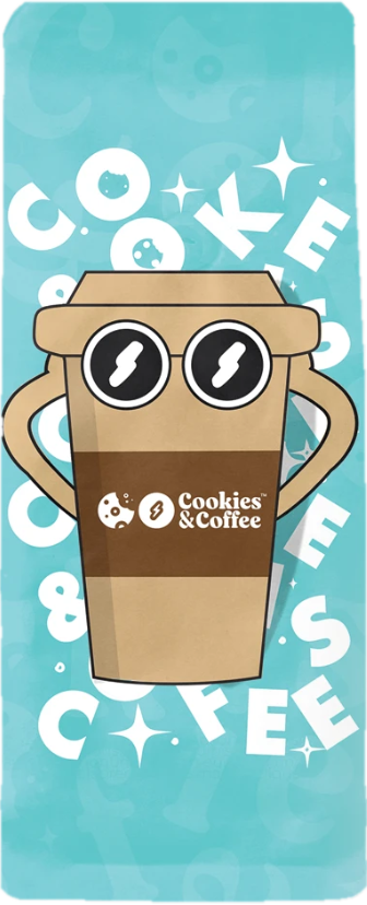 Cookies and Coffee bag, cup with arms